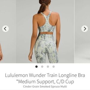 Lululemon Wunder Train Longline Bra